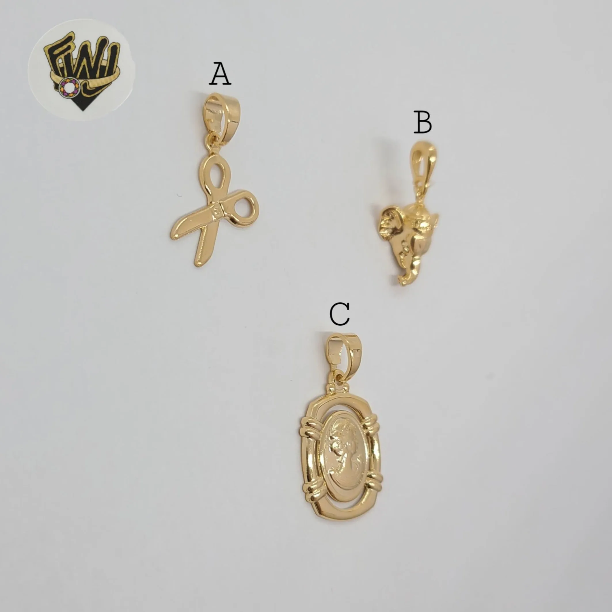 (1-2096-1) Gold Laminate - Small Pendants - BGF