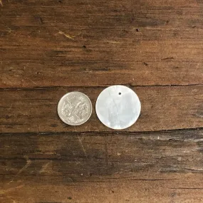 1-Hole 2cm Capiz Shells (25) - White