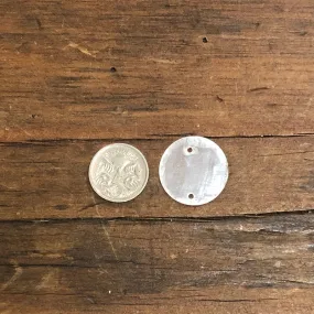 2-Hole 2cm Capiz Shells (100) - White