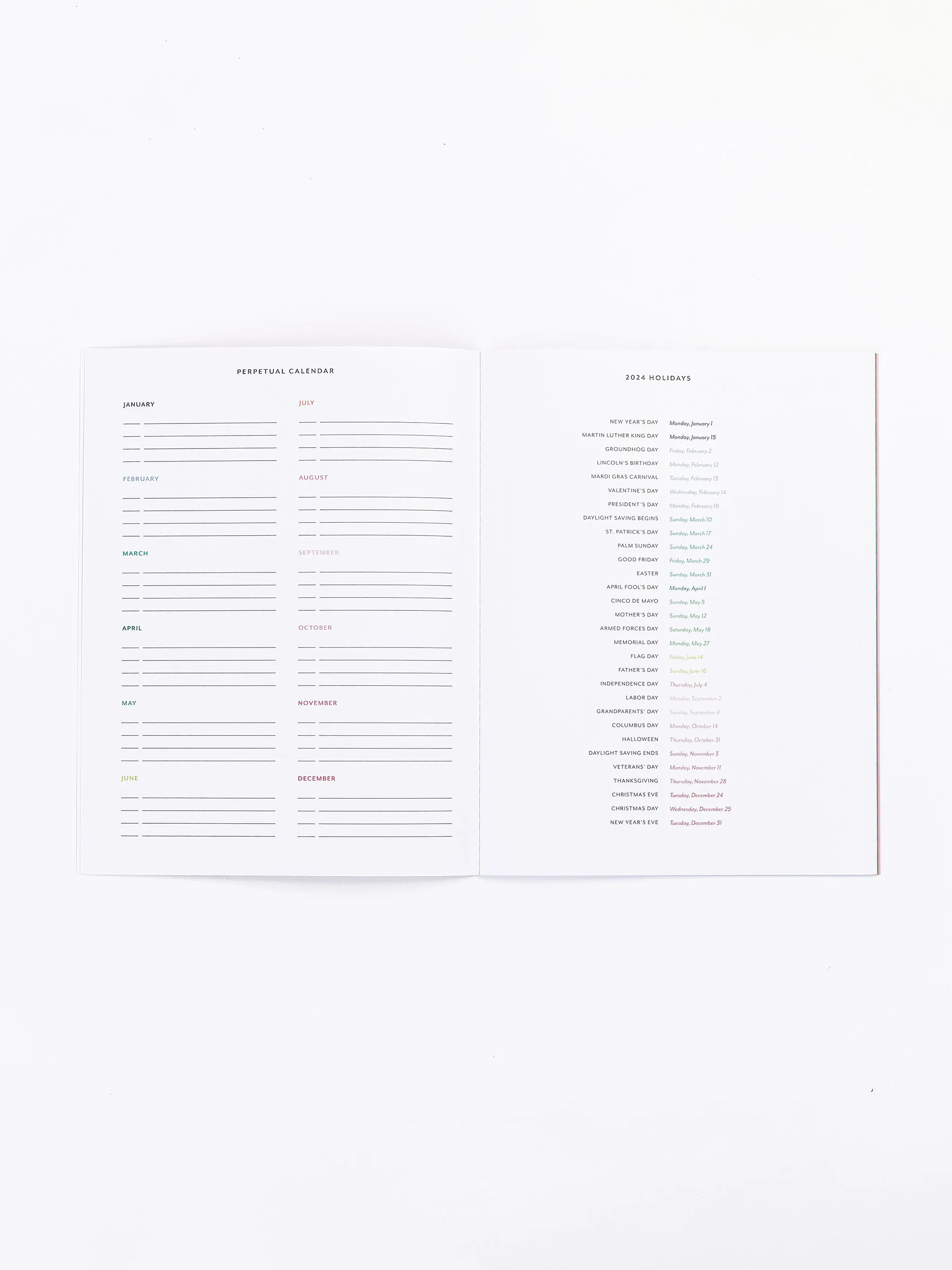 2024-25 Large Monthly Academic Planner | Drop By Drop