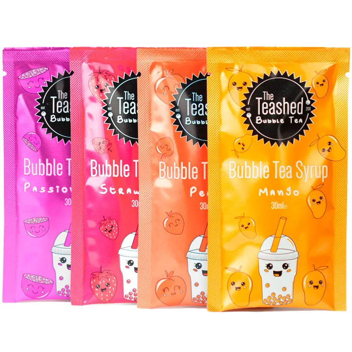 Bubble Tea Kit Gift Set with Syrup – 9 Servings