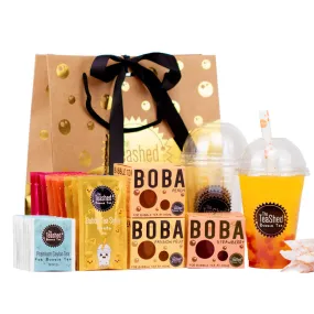Bubble Tea Kit Gift Set with Syrup – 9 Servings