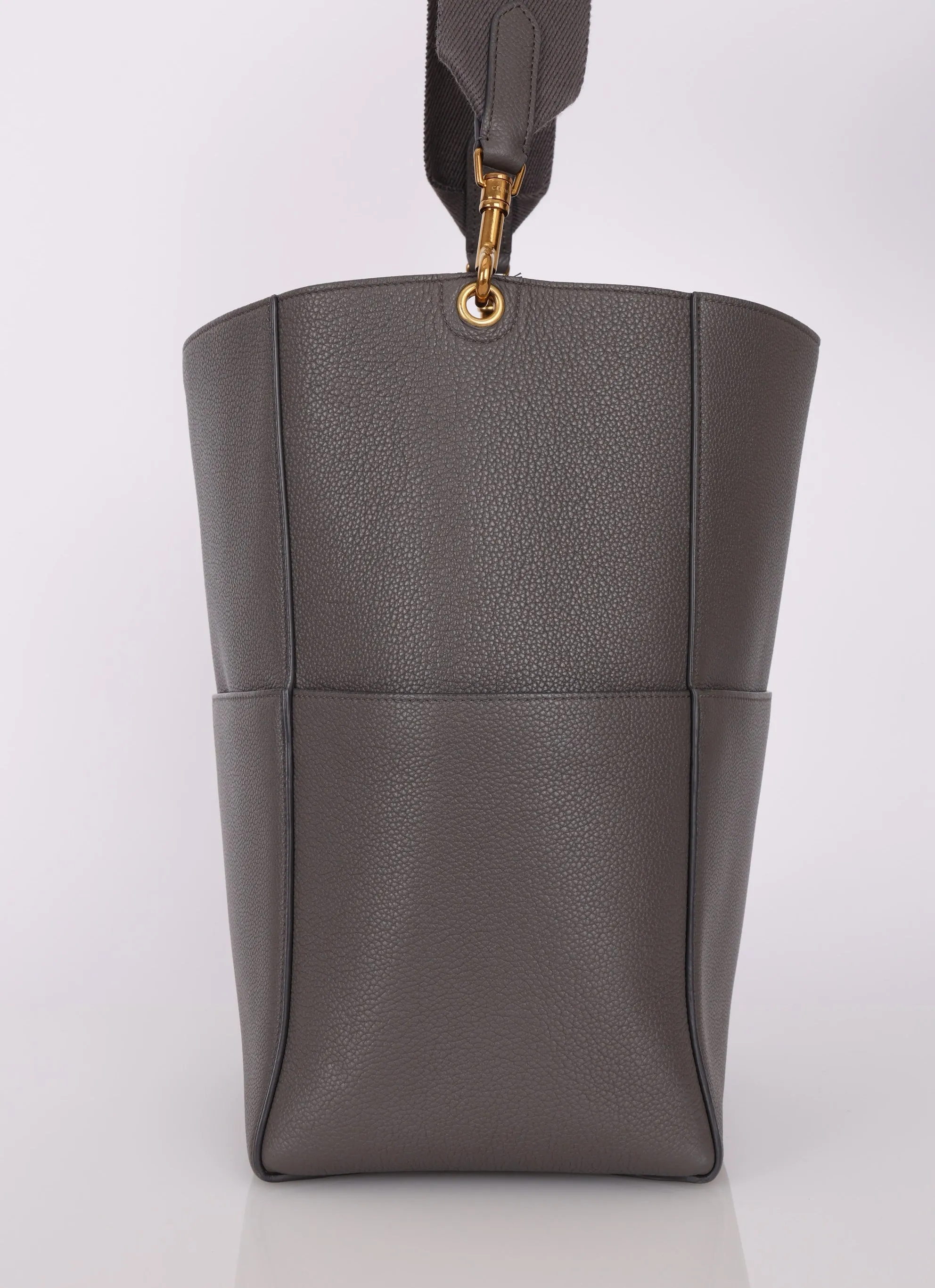 Celine Leather Medium Sangle Tote