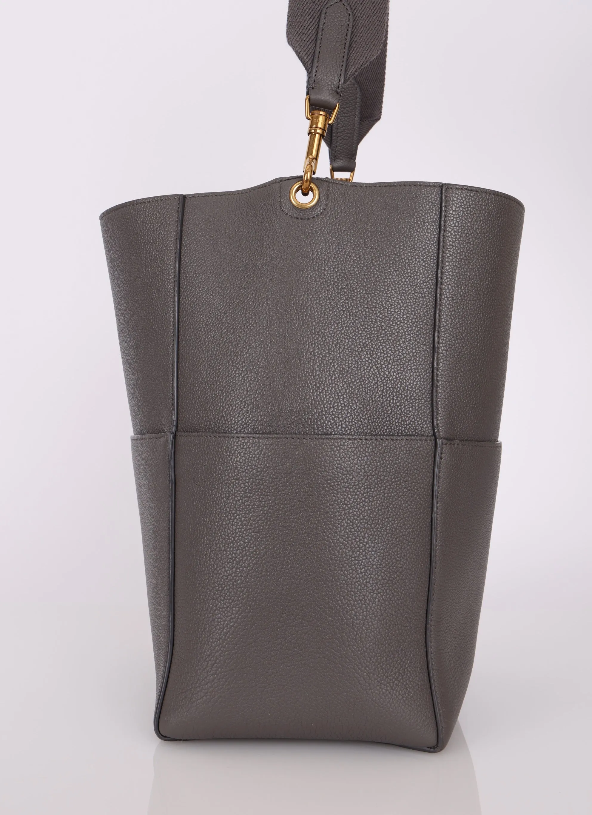 Celine Leather Medium Sangle Tote