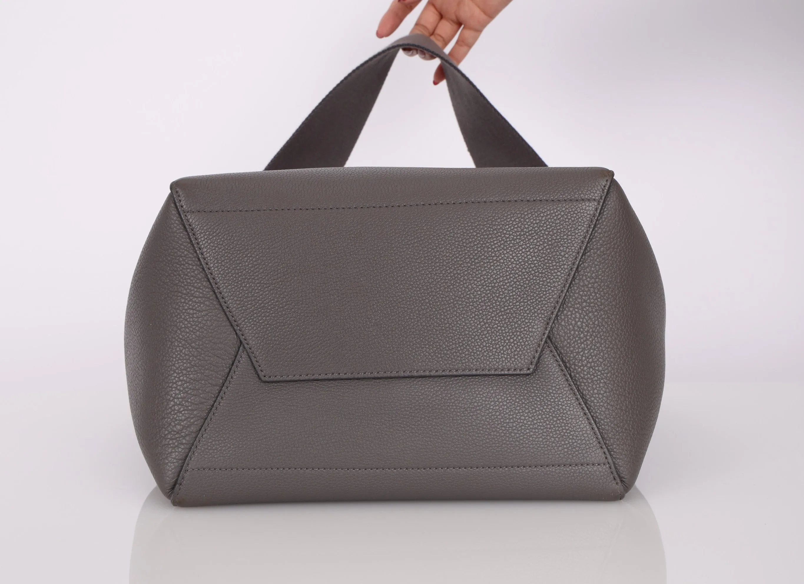 Celine Leather Medium Sangle Tote