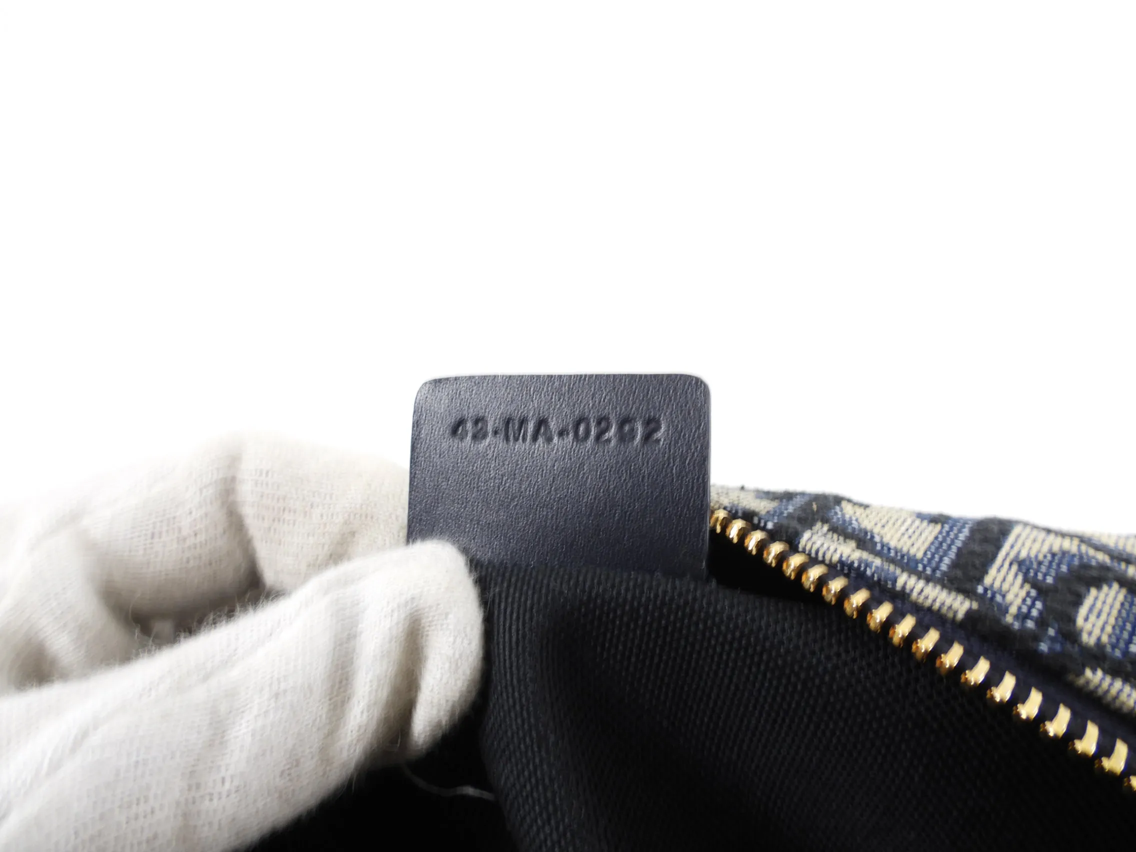 Dior Navy Monogram Oblique Jacquard Vanity Travel Pouch