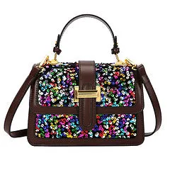 Fashion sequin crossbody small square bag AB2153