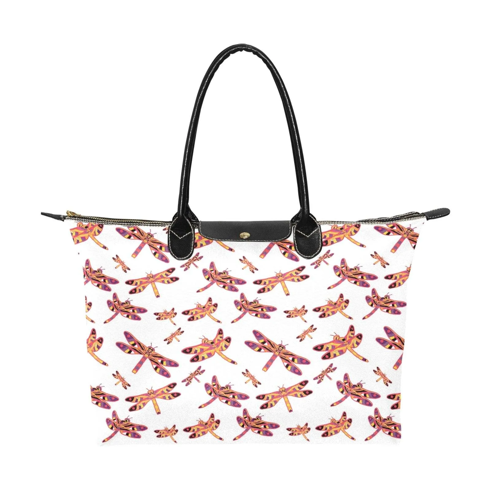 Gathering White Single-Shoulder Lady Handbag