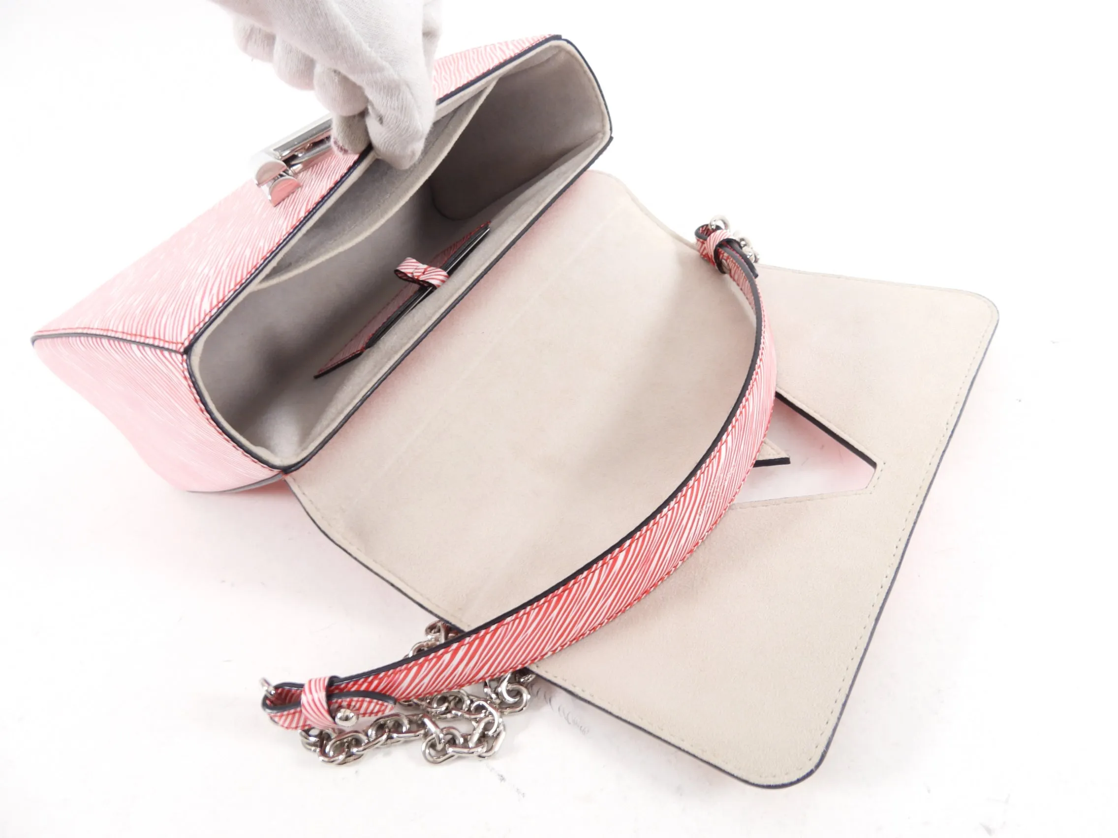 Louis Vuitton Red Epi Stud Limited Edition Twist MM Bag