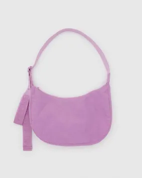 Medium Nylon Crescent Bag - Peony