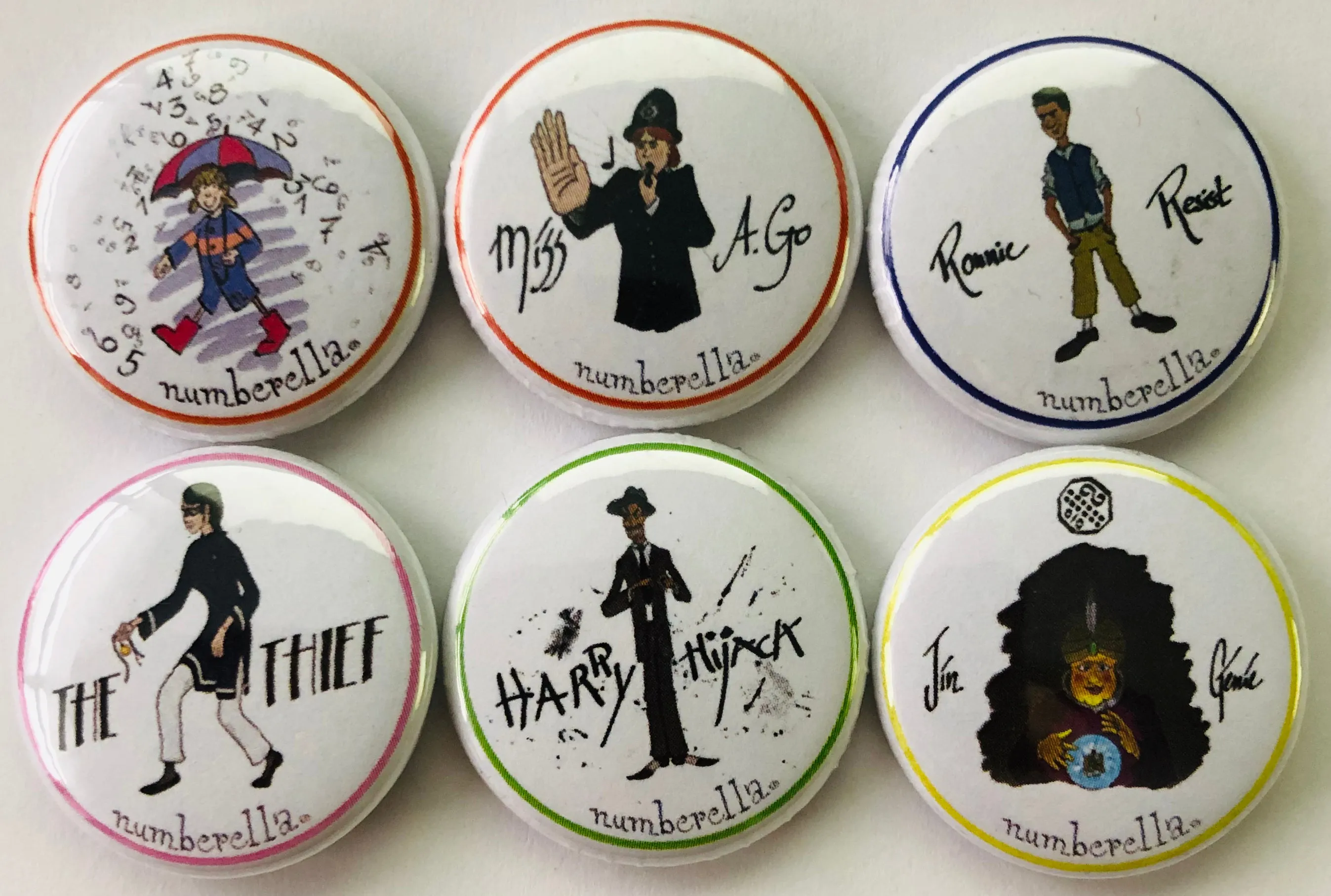 Numberella Buttons - Class Bag (30 Buttons)