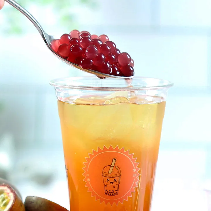 Popping Boba Set for Bubble Tea (Strawberry, Peach & Raspberry)