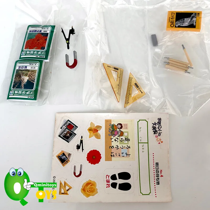 Rare 2006 Re-Ment Student Stationery Full Set of 10 pcs (Without boxes) <Free Shipping>
