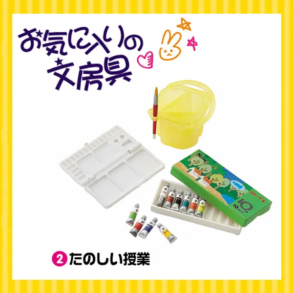 Rare 2006 Re-Ment Student Stationery Full Set of 10 pcs (Without boxes) <Free Shipping>