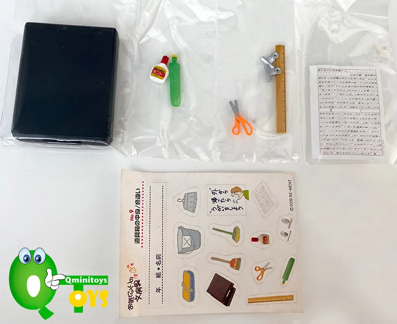 Rare 2006 Re-Ment Student Stationery Full Set of 10 pcs (Without boxes) <Free Shipping>