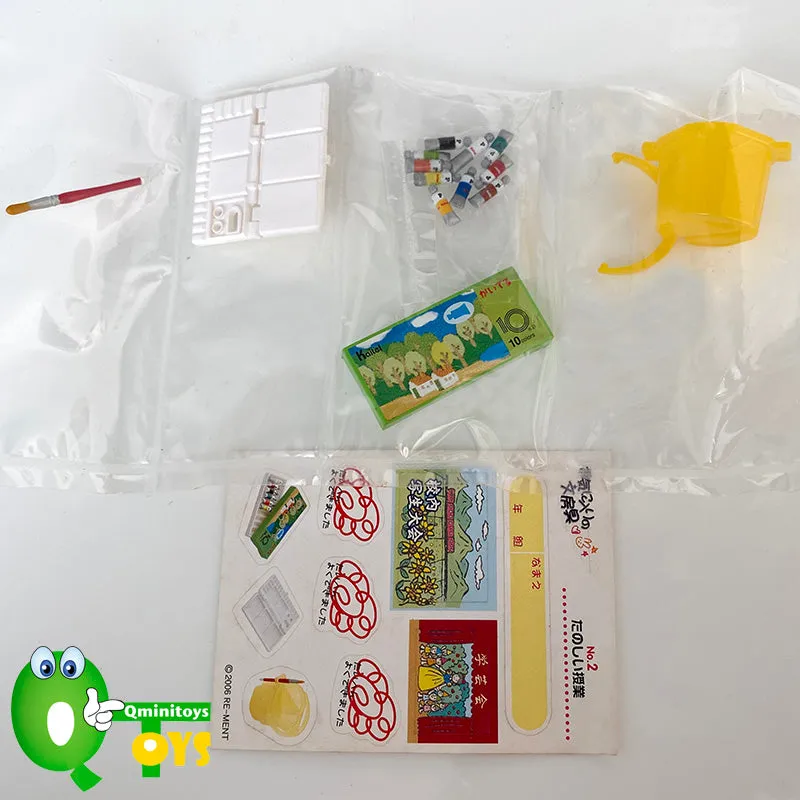 Rare 2006 Re-Ment Student Stationery Full Set of 10 pcs (Without boxes) <Free Shipping>