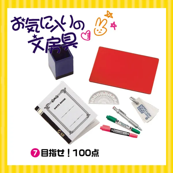 Rare 2006 Re-Ment Student Stationery Full Set of 10 pcs (Without boxes) <Free Shipping>