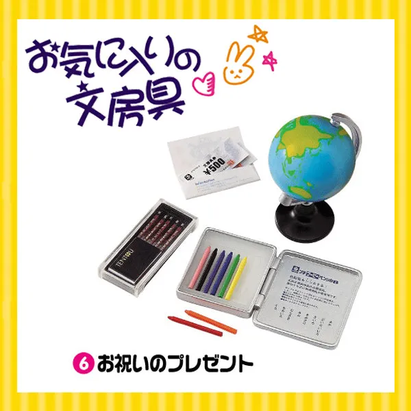 Rare 2006 Re-Ment Student Stationery Full Set of 10 pcs (Without boxes) <Free Shipping>