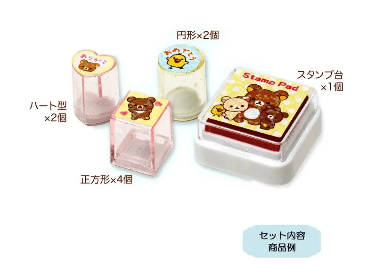 Rilakkuma Stamp Set (Red Ink)