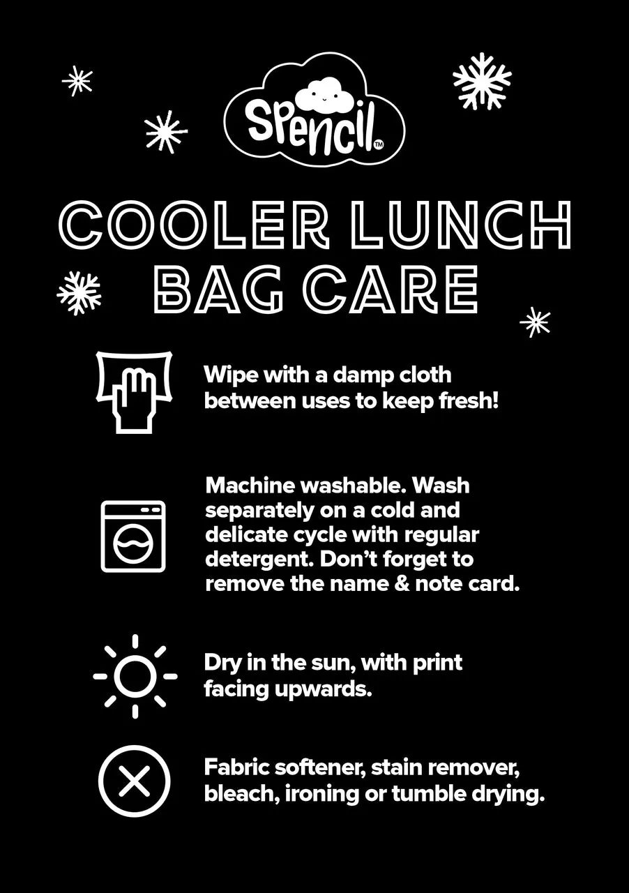 Spencil BIG Cooler Lunch Bag   Chill Pack - Robo Shark