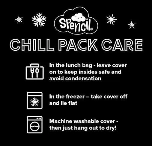 Spencil Insulated Lunch Bag with Chill Pack - Flower Power