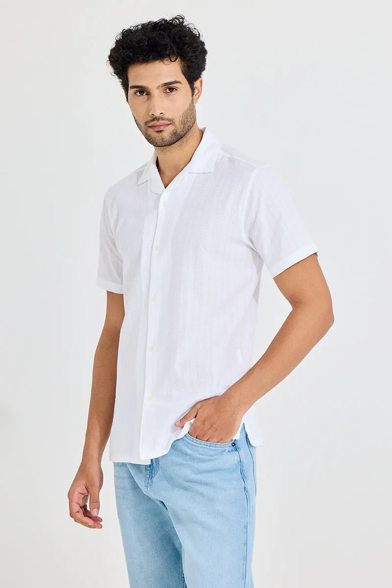 Twisted Line White Shirt