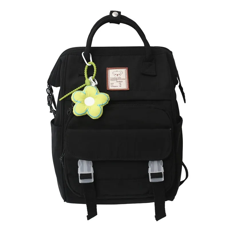 Wenkouban New Women Yellow Cute Trendy School Bag Girl Travel Book Backpack Fashion Lady Student Bag Female Laptop College Backpack Kawaii