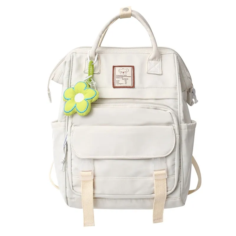 Wenkouban New Women Yellow Cute Trendy School Bag Girl Travel Book Backpack Fashion Lady Student Bag Female Laptop College Backpack Kawaii